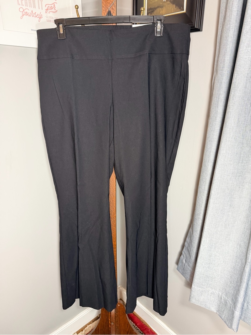 Chico's Black Wide Leg Emme Flare Pants